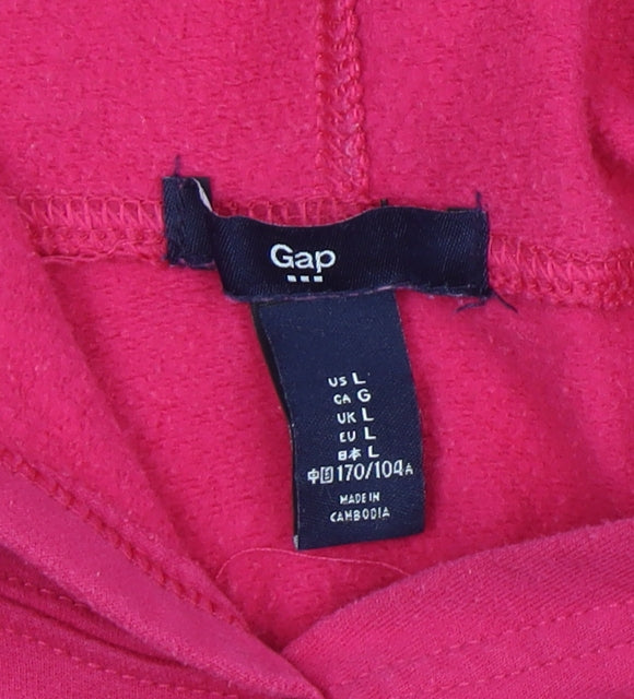 GAP Women’s Pink Pullover Hoodie Large Cotton Blend Casual