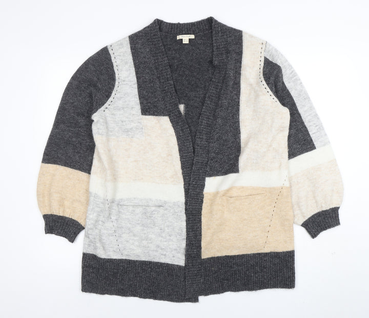 White Stuff Women’s Multicoloured Geometric Knit Cardigan UK 12