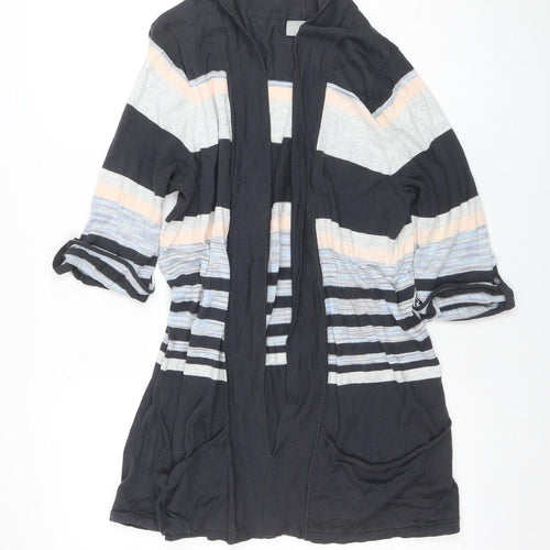 Wallis Women's Multicoloured L Striped Open Front Cardigan