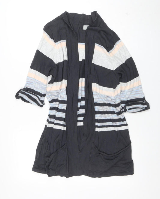 Wallis Women's Multicoloured L Striped Open Front Cardigan