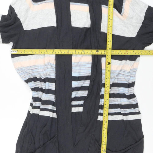 Wallis Women's Multicoloured L Striped Open Front Cardigan