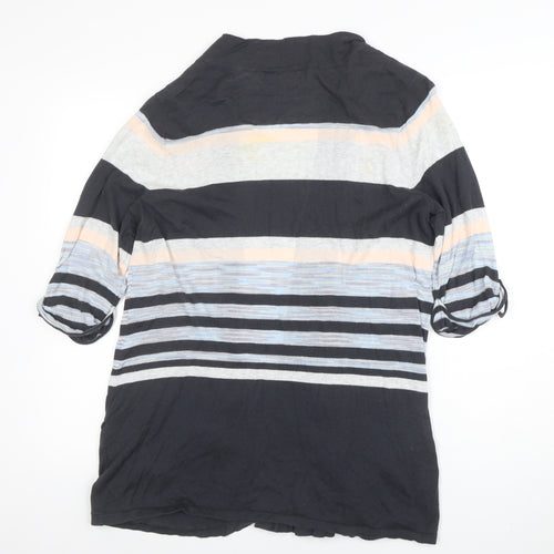 Wallis Women's Multicoloured L Striped Open Front Cardigan