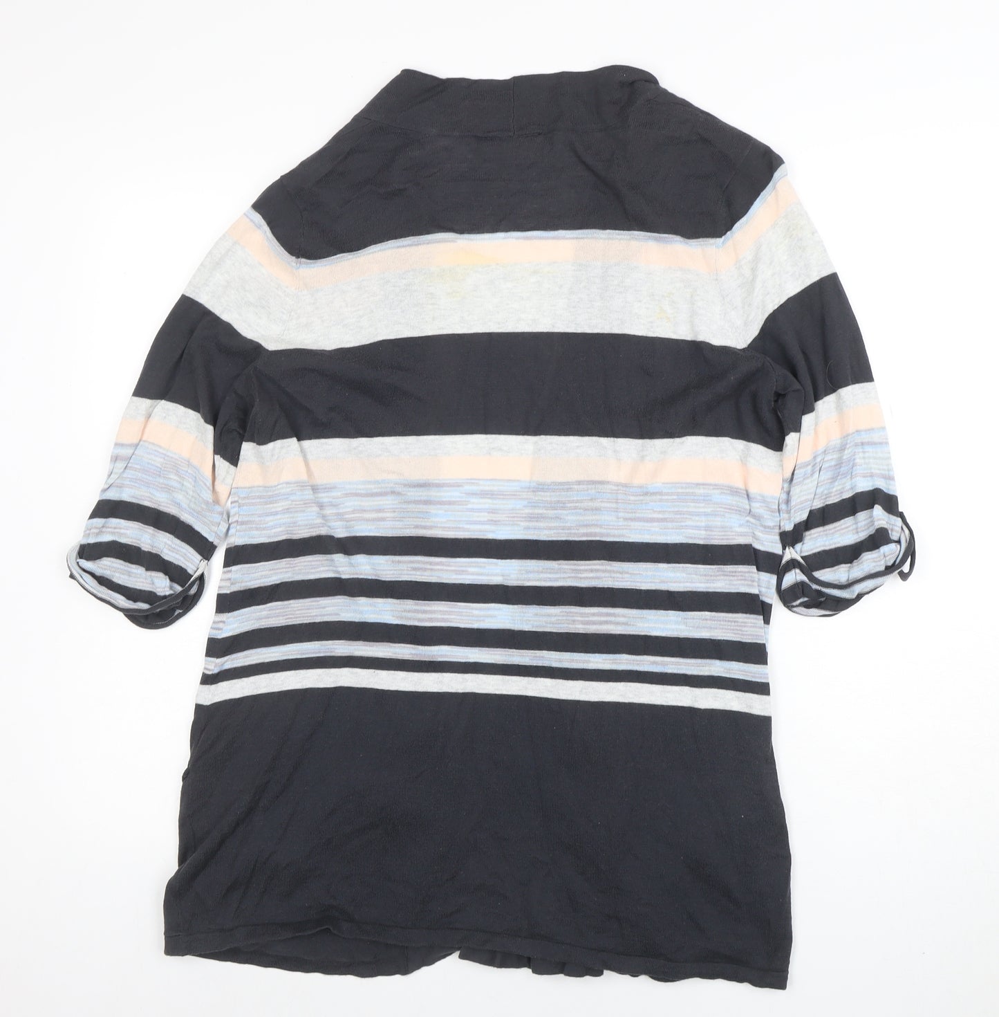 Wallis Women's Multicoloured L Striped Open Front Cardigan
