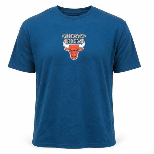 Alundance Basics Men Blue Chicago Bulls Graphic T-Shirt L Regular Fit