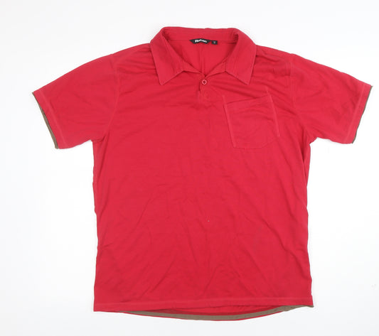 Rohan Men's Red Low Tide Polo Shirt Size M Cotton Blend