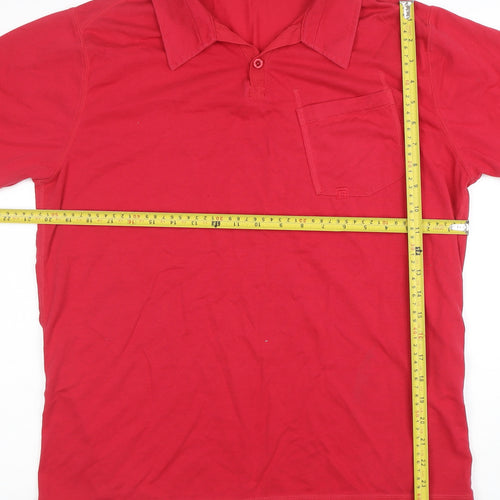 Rohan Men's Red Low Tide Polo Shirt Size M Cotton Blend