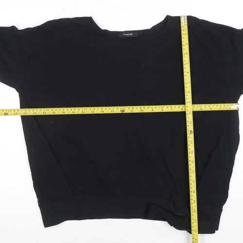 Marks and Spencer Autograph Women’s Black Wrap Tie Blouse Size 14