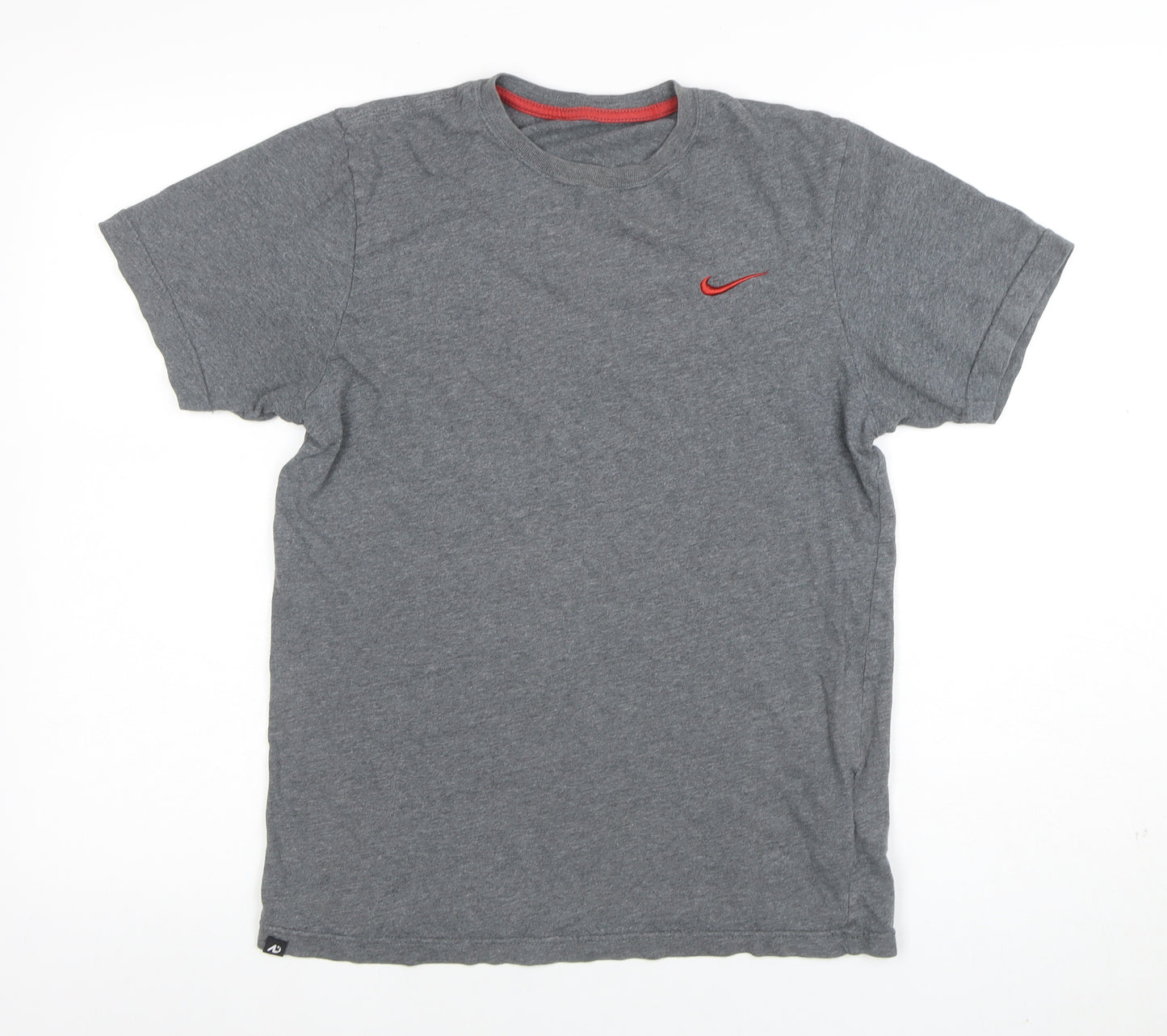 Nike Men's Grey Short Sleeve Crew Neck Cotton T-Shirt Size S