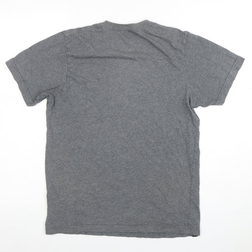 Nike Men's Grey Short Sleeve Crew Neck Cotton T-Shirt Size S