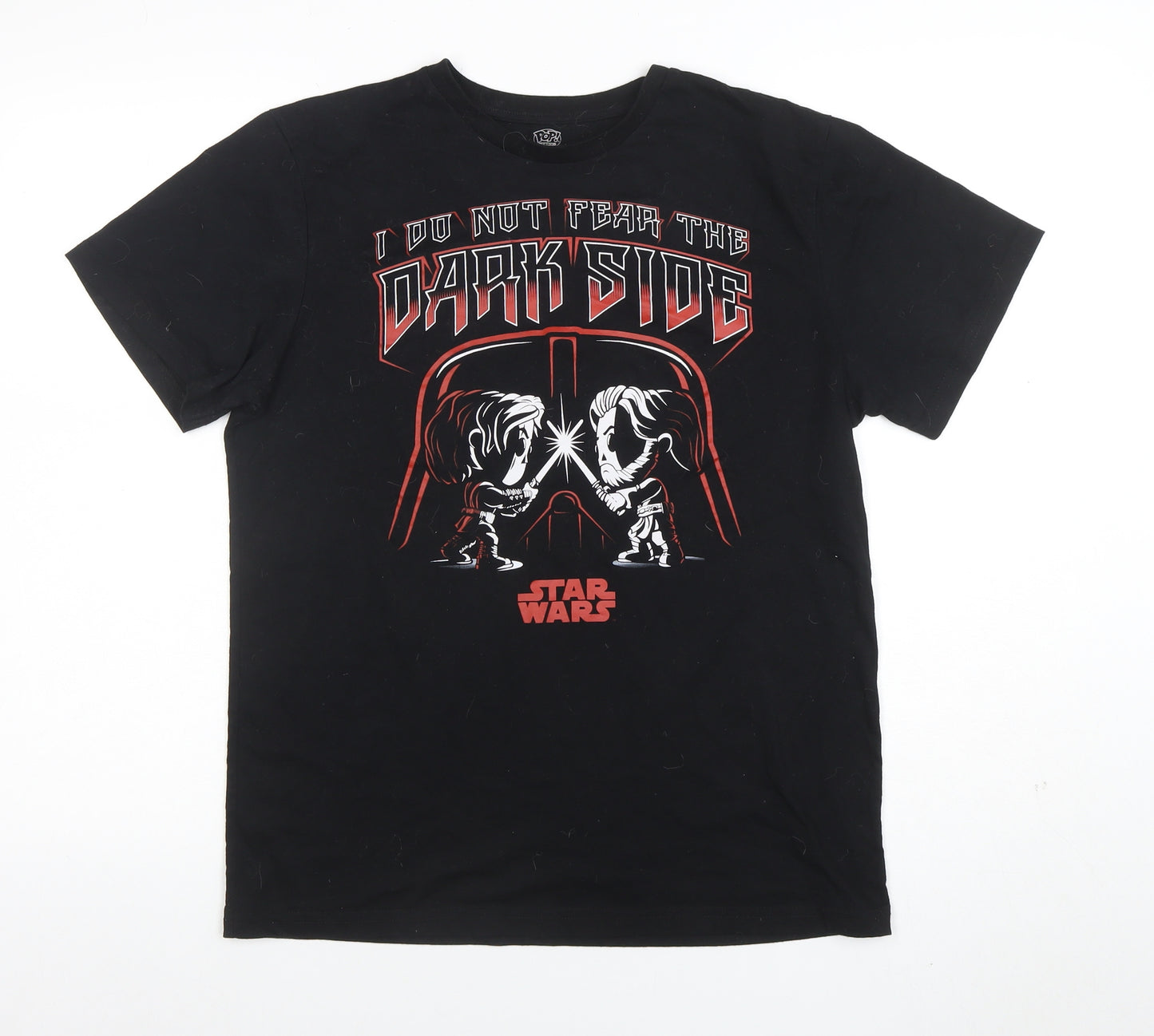 Pop! Tees Men’s Black Star Wars Darth Vader Graphic T-Shirt Medium