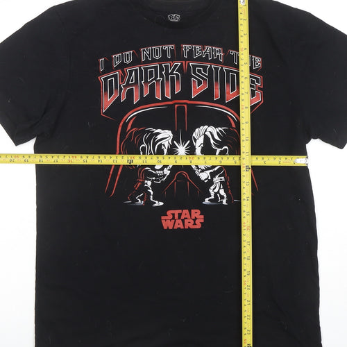 Pop! Tees Men’s Black Star Wars Darth Vader Graphic T-Shirt Medium