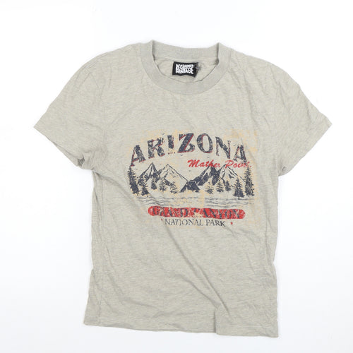 Reclaimed Vintage Womens Grey Arizona Graphic T-Shirt Size S