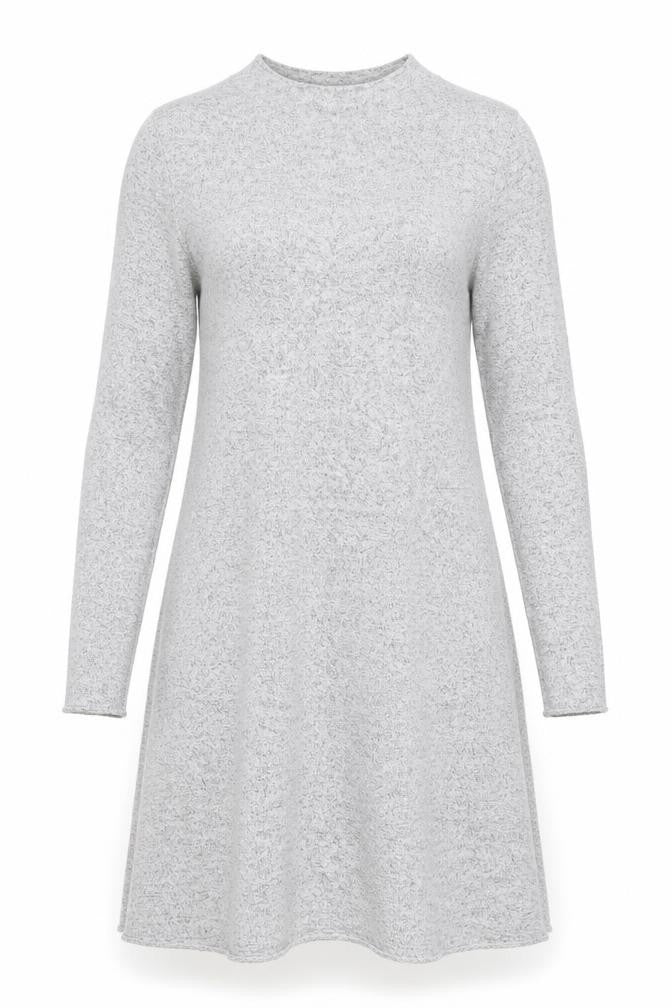 ONLY Women Grey Knit Long Sleeve Sweater Dress M