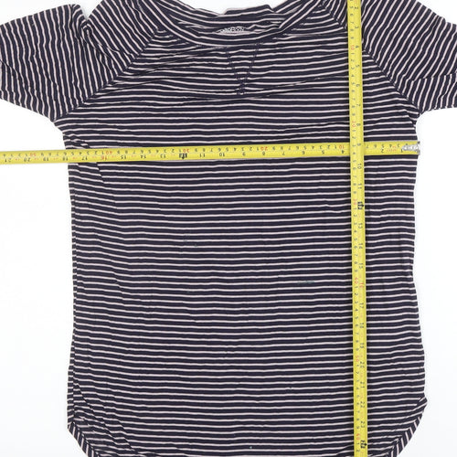 GAP Women’s Blue Striped Long Sleeve Jersey T-Shirt Size M