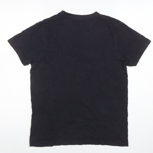 Police 883 Men's Black Short Sleeve Crew Neck Cotton T-Shirt Size S