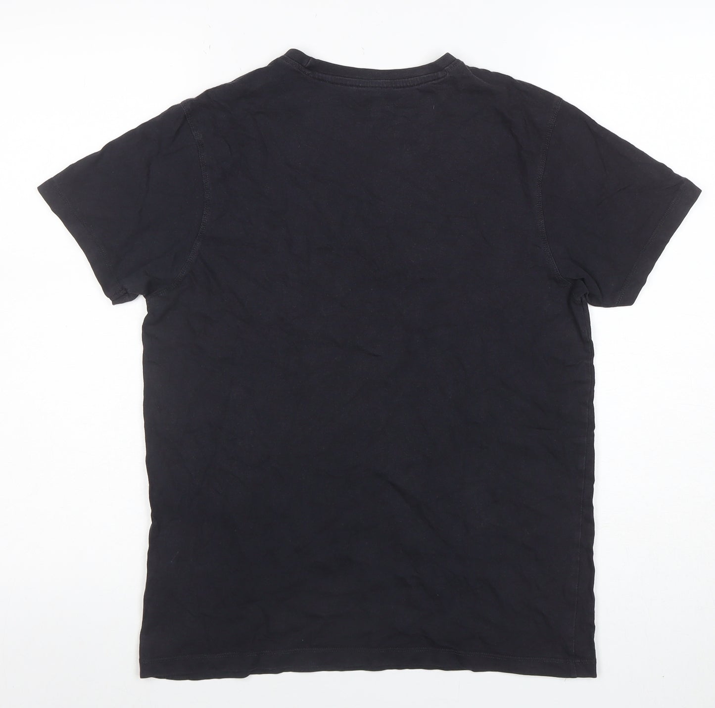 Police 883 Men's Black Short Sleeve Crew Neck Cotton T-Shirt Size S
