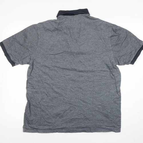 Marks and Spencer Blue Harbour Men's Grey Polo Shirt M Regular Fit