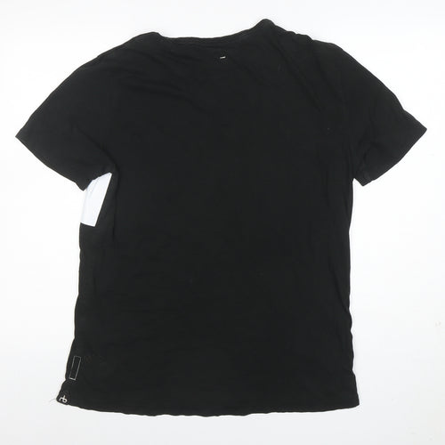 Rag & Bone Men's Black Colourblock Cotton T-Shirt Size M
