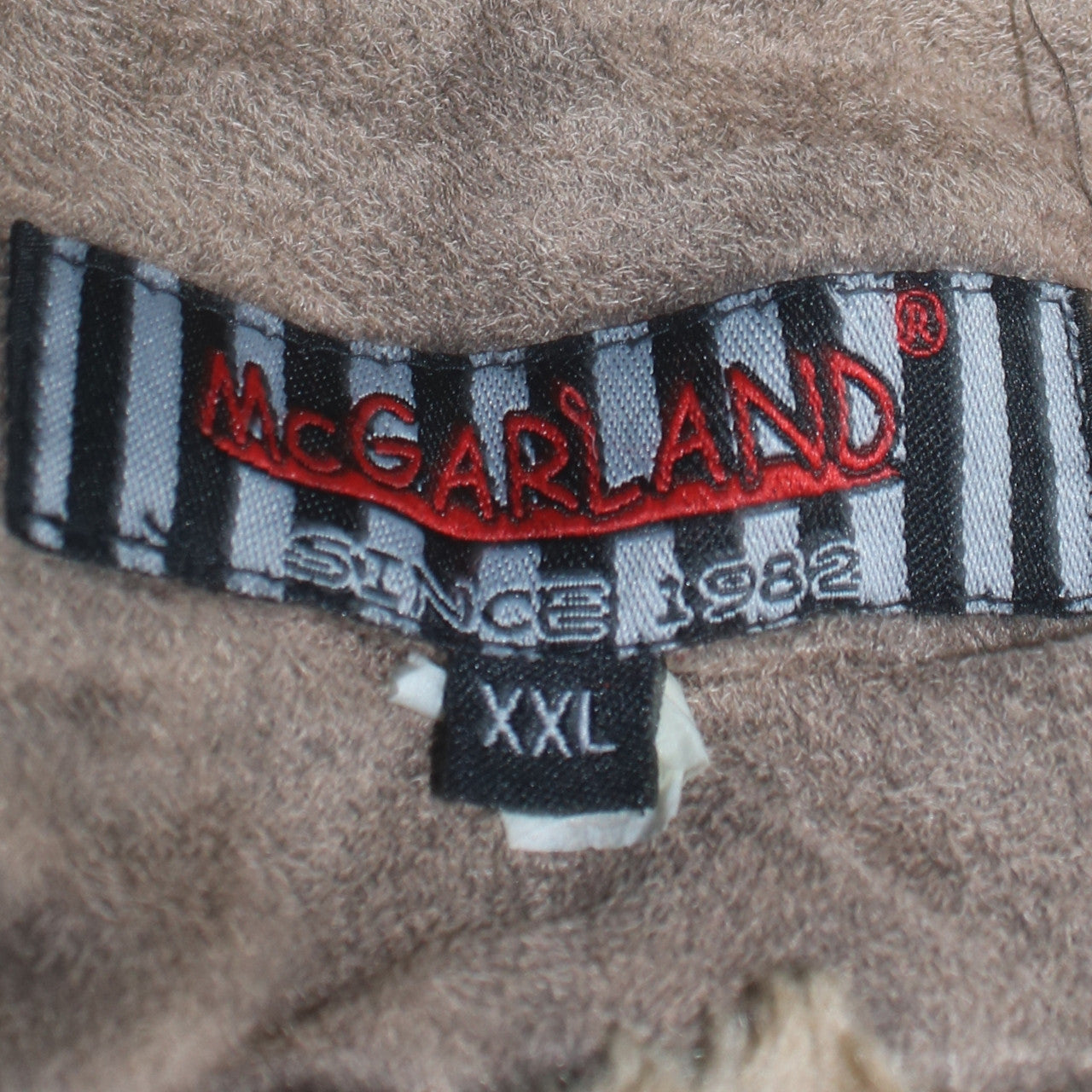 McGarland Men's Brown Faux Leather Bomber Jacket 2XL Lined Winter Coat