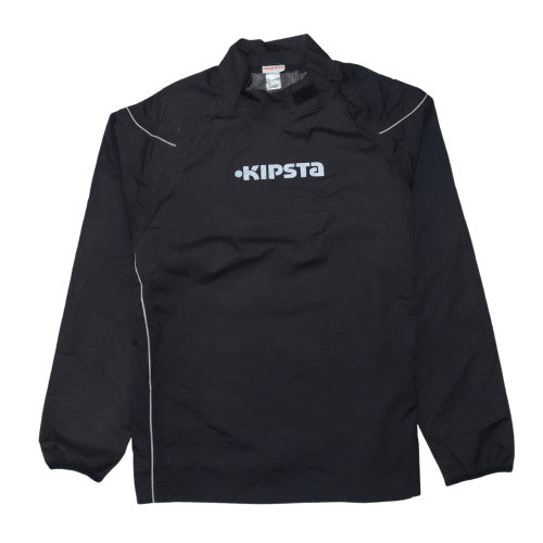 Kipsta Men's Black L Pullover Windproof Football Training Jacket