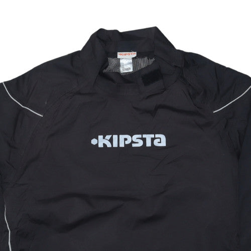 Kipsta Men's Black L Pullover Windproof Football Training Jacket