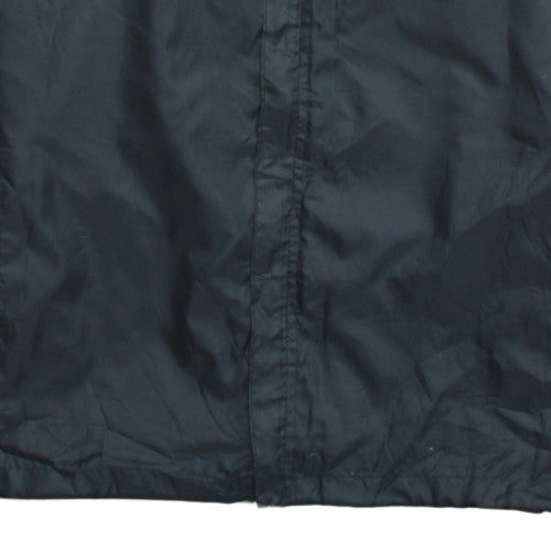 Errea Men's Black L Hooded Rain Jacket Football Sports Coat