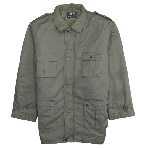 West Side Men's Green Military Lined Jacket Size L