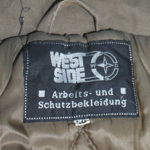 West Side Men's Green Military Lined Jacket Size L