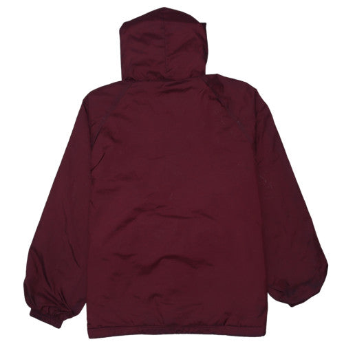 Charles River Apparel Men's Red Hooded 1/4 Zip Anorak Jacket Size M