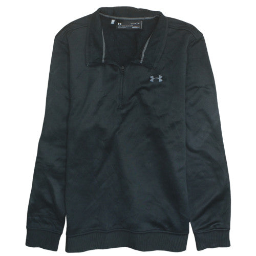 Under Armour Men's Black M 1/4 Zip Fleece Sweatshirt ColdGear