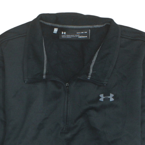 Under Armour Men's Black M 1/4 Zip Fleece Sweatshirt ColdGear