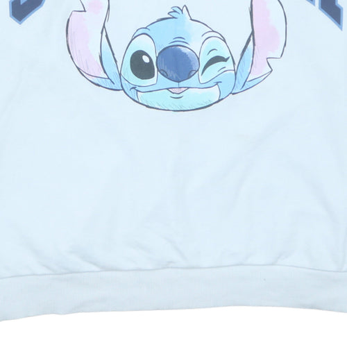 Disney Classics George Women Blue Stitch Pullover Sweatshirt 2XL