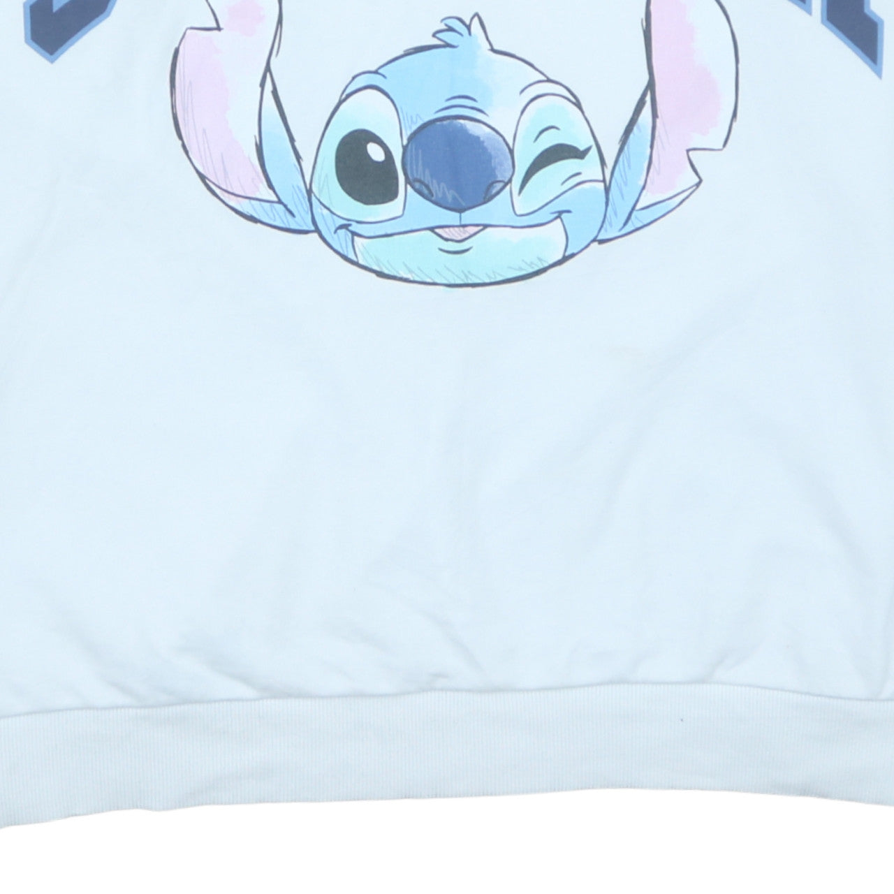 Disney Classics George Women Blue Stitch Pullover Sweatshirt 2XL