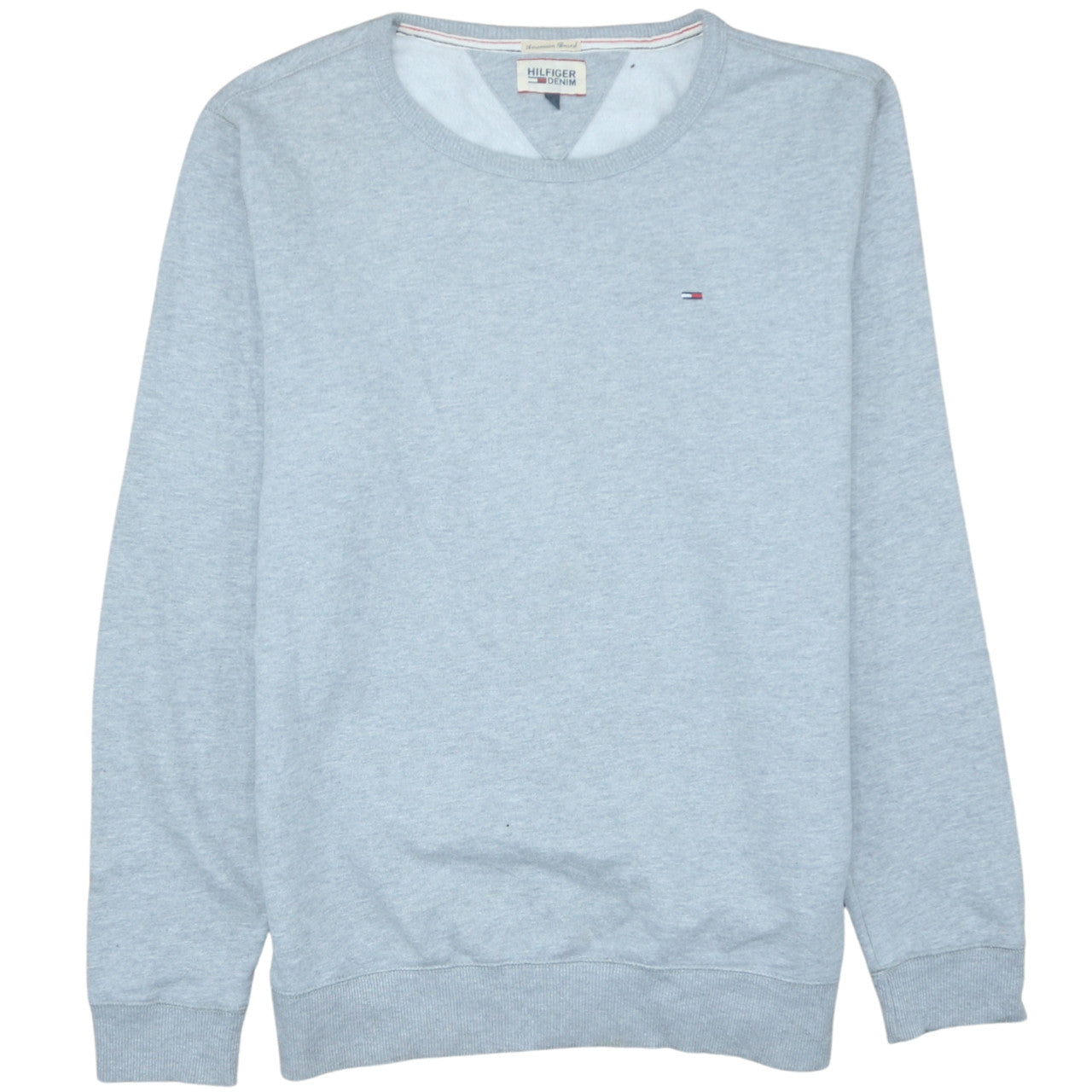 Hilfiger Denim Men's Grey XL Crew Neck Pullover Sweatshirt