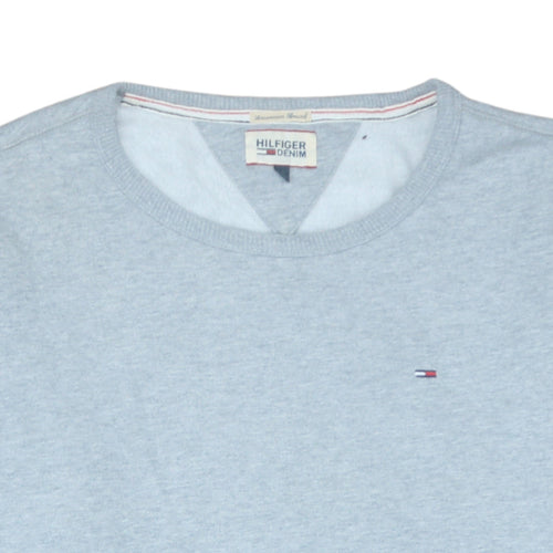 Hilfiger Denim Men's Grey XL Crew Neck Pullover Sweatshirt