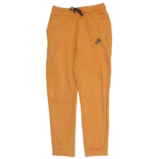 Nike Boys Orange Jogger Trousers Size 12-13 Years Cotton Blend Fleece
