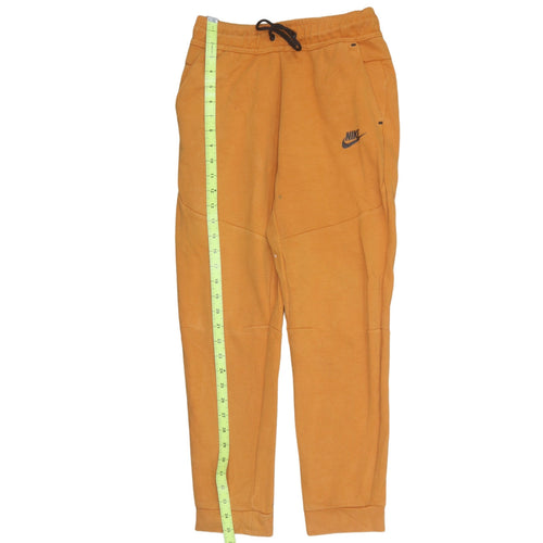 Nike Boys Orange Jogger Trousers Size 12-13 Years Cotton Blend Fleece