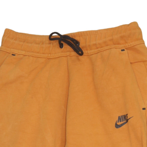 Nike Boys Orange Jogger Trousers Size 12-13 Years Cotton Blend Fleece