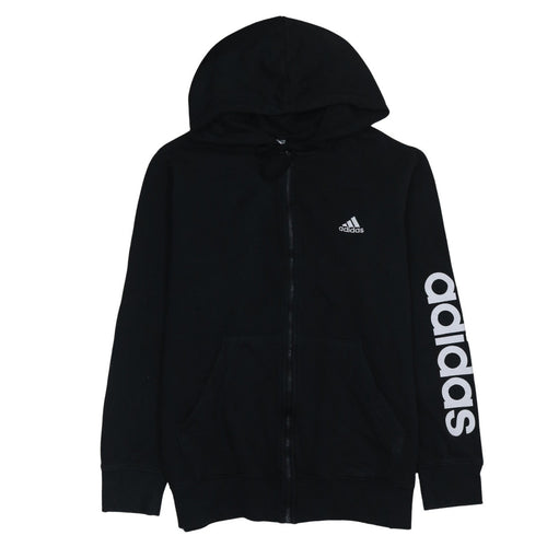 Adidas Women's Black Full Zip Hoodie Size 1X - Hooded Sweatshirt
