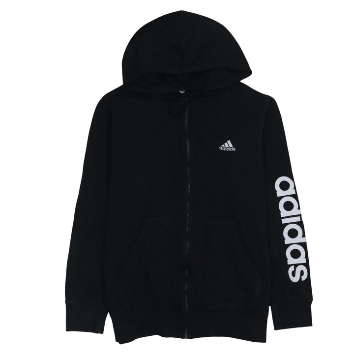 Adidas Women's Black Full Zip Hoodie Size 1X - Hooded Sweatshirt