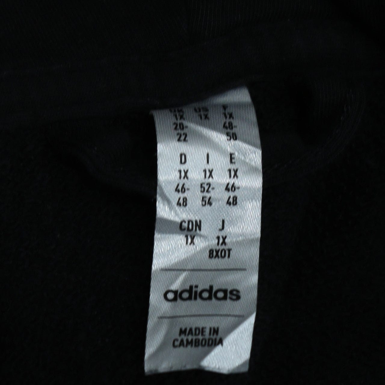 Adidas Women's Black Full Zip Hoodie Size 1X - Hooded Sweatshirt