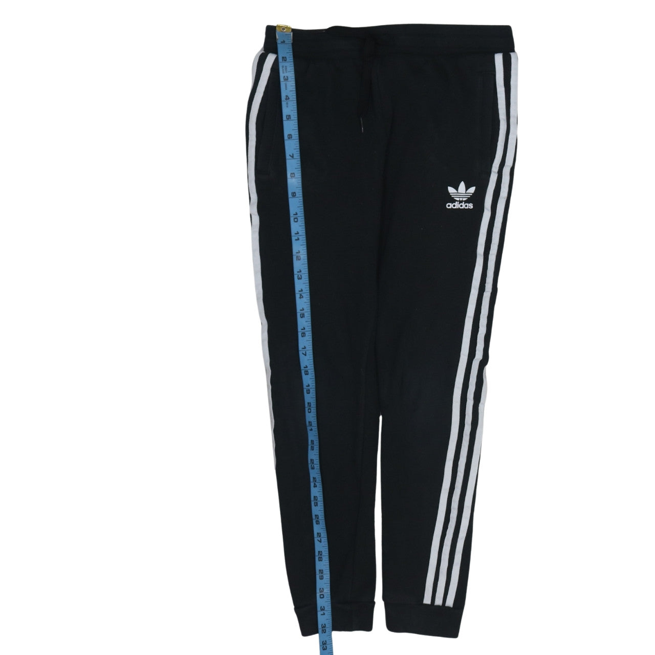 Adidas Boys Black Jogger Trousers 11-12 Years with Side Stripes