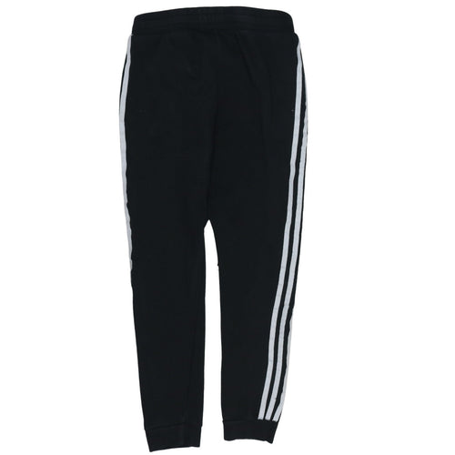 Adidas Boys Black Jogger Trousers 11-12 Years with Side Stripes