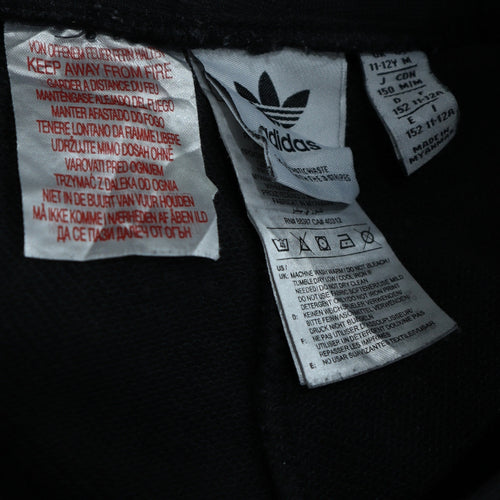 Adidas Boys Black Jogger Trousers 11-12 Years with Side Stripes