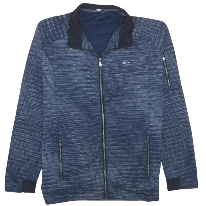 Calvin Klein Men's Blue Full Zip Sweatshirt XL Regular Fit