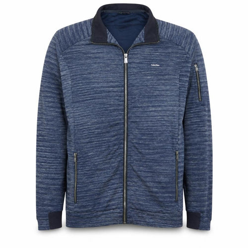 Calvin Klein Men's Blue Full Zip Sweatshirt XL Regular Fit