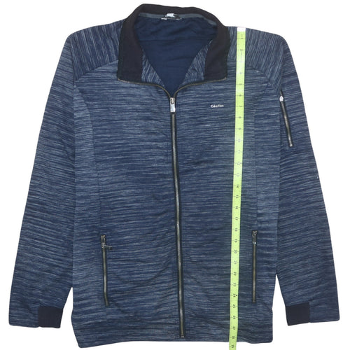 Calvin Klein Men's Blue Full Zip Sweatshirt XL Regular Fit