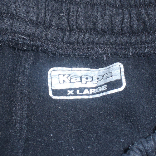 Kappa Men's Black XL Jogger Sweatpants with Drawstring Waist