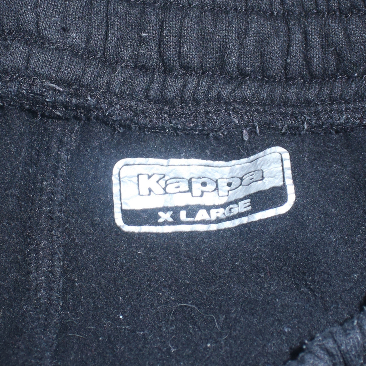 Kappa Men's Black XL Jogger Sweatpants with Drawstring Waist