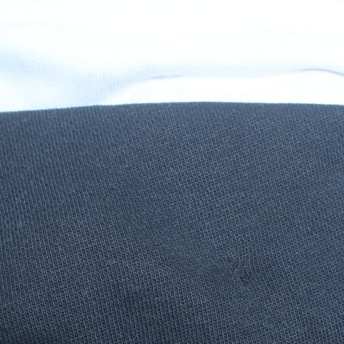 Champion Women Black & White Colourblock Crew Neck Sweatshirt Medium